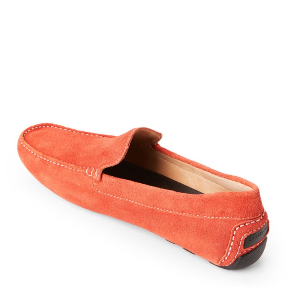 NIB Orange Loafers Zanzara suede driver 11.5M 2xHP - Picture 8 of 8